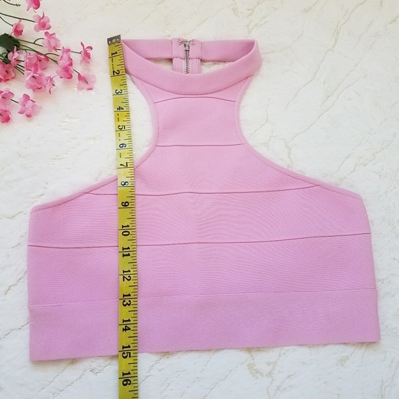 Herve by Herve Leger Bandage Halter Crop Top - Picture 4 of 10